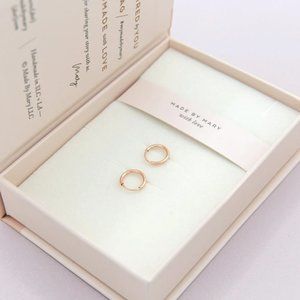 9mm 14k Gold Huggie Earrings – NWT